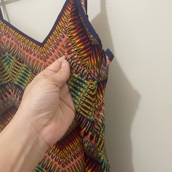 SANCTUARY Women's Dress Junior Open Sides ZIG ZAG Lined Maxi - Picture 6 of 9